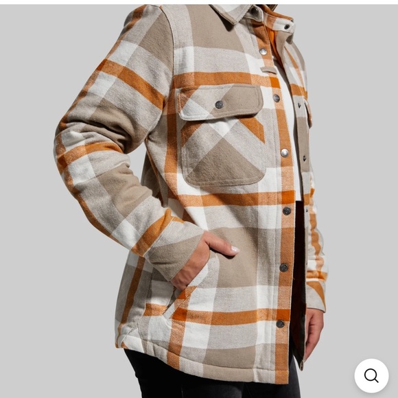 Born Primitive TimberQuilted  Jacket Orange and Tan - Picture 3 of 11